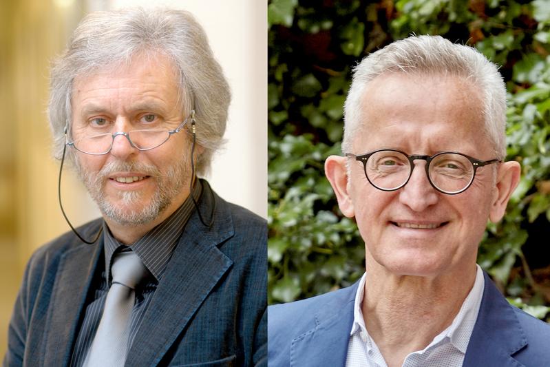 Reto Weiler (links) und Heinrich Baßler komplettieren als neue Mitglieder den Hochschulrat der RUB.