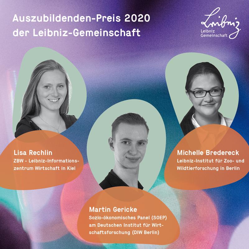 Die Preisträgerinnen und Preisträger des Leibniz-Auszubildendenpreises 2020.
