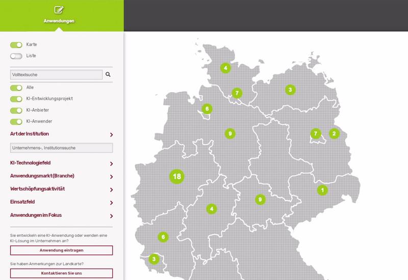 KI-Landkarte der Plattform Lernende Systeme zeigt konkrete Lösungen, wie KI zu einer nachhaltigen Wirtschaft und Gesellschaft beiträgt.