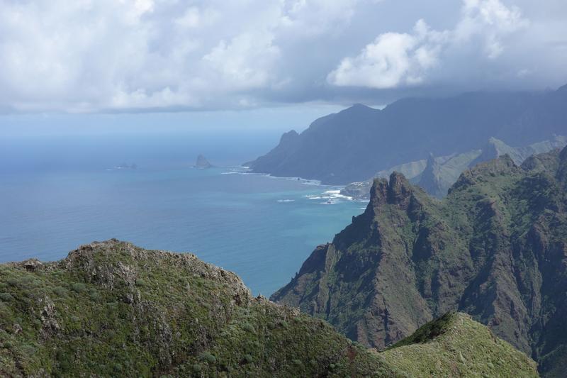 The Anaga Mountains on Tenerife. The one-legged bunting Emberiza alcoveri and the slender-billed greenfinch Carduelis aurelioi, both extinct on Tenerife, are rare examples of small flightless birds of which fossils have been found.