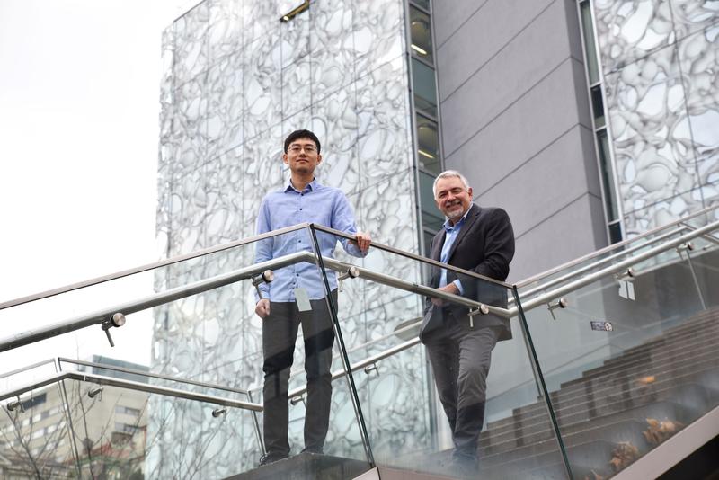 First author Ruochen Jia and Last author Robert Kralovics. © Laura Alvarez/CeMM.