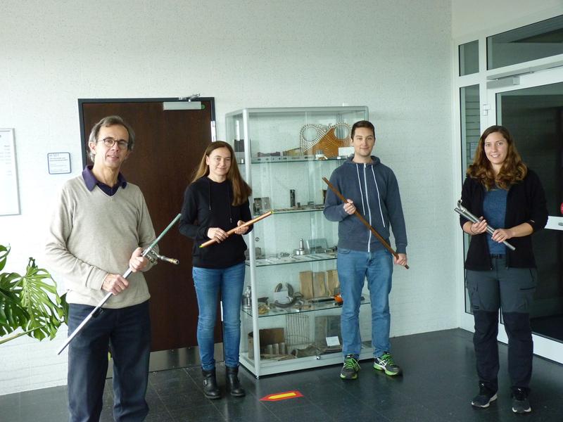 Prof. Dr. Ralf Feser mit seinem Projektteam Heike Jost, Haiko Blache, Eva Tarfeld