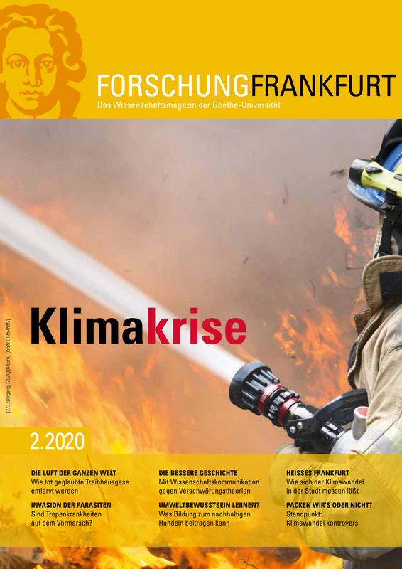 Titelblatt von "Forschung Frankfurt" der Goethe-Universität