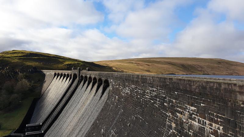 Das Claerwen Reservoir in Wales 