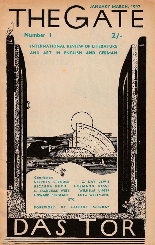The first issue of the Anglo-German magazine The Gate/Das Tor (1947-1949)
