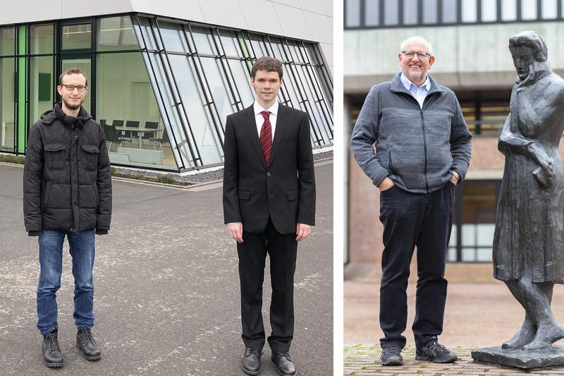 The authors of the review article: The scientists Michael te Vrugt and Raphael Wittkowski from Münster University and their colleague Hartmut Löwen from Düsseldorf University (from left).