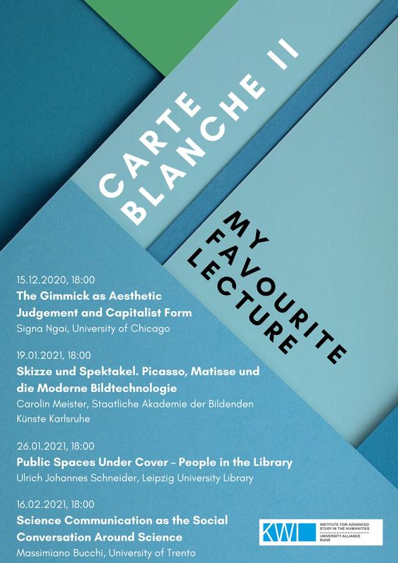 Flyer Vortragsreihe Carte Blanche II