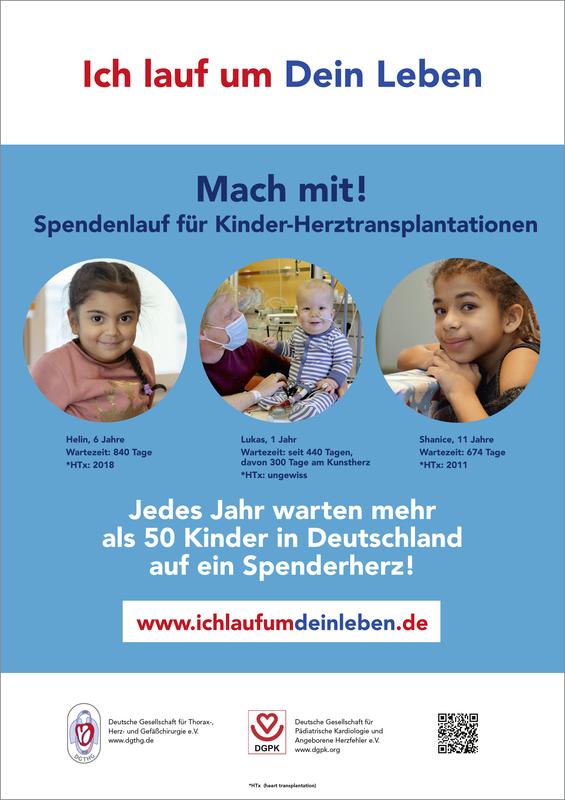 Spendenlauf Kinderherz-Transplantationen