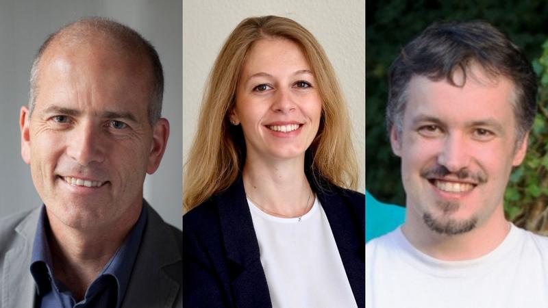 From left to right: Professor Gerold Schneider of TU Hamburg, Assistant Professor Diletta Giuntini of TU Eindhoven and Dr. Tobias Krekeler of TU Hamburg. 