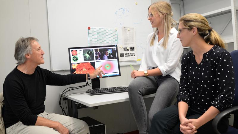 Drei Jahre lang haben Prof. Dr. Hans-Jürgen Bucher, Katharina Christ und Bettina Boy (von links) Wissenschaftsvermittlung per Video untersucht.