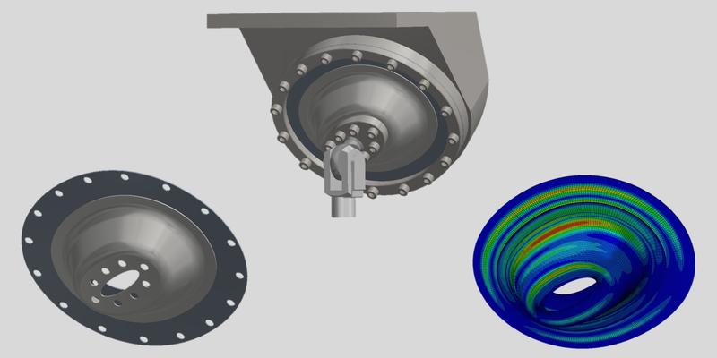 Bauteilähnliche Napfprobe CAD- und CAE-Modell