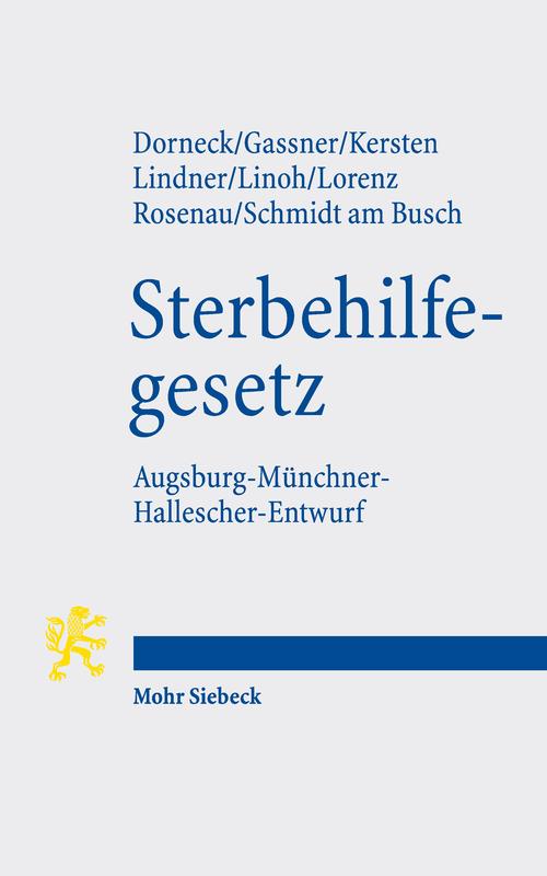 Cover "Sterbehilfegesetz"