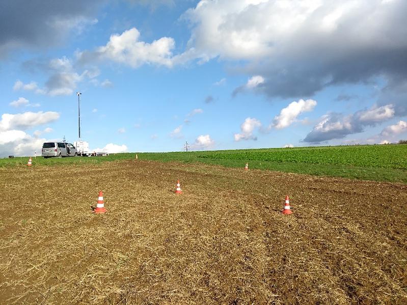 Messkampagnen, Tests und Abschlussdemonstration wurden unter anderem vor Ort auf einer Bayer-Versuchsstation durchgeführt.