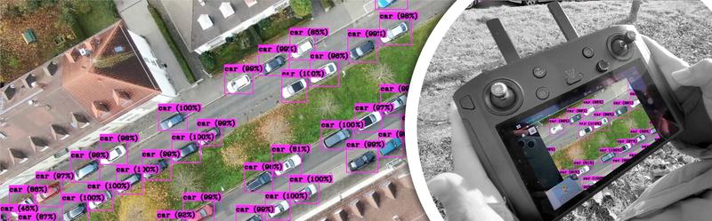 Measuring parking space with AI
