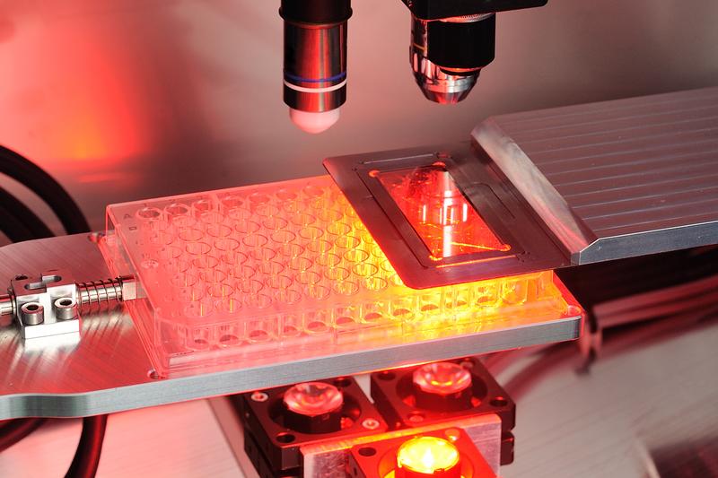 Kontaktfreie Herstellung von Zellkulturen mittels Mikroskopie und laserinduzierten Vorwärtstransfer