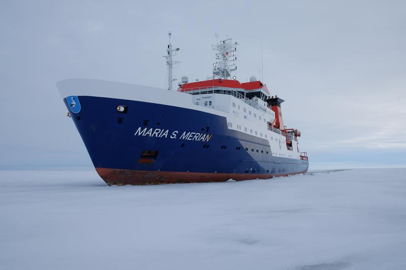 Maria S. Merian bei der Ausfahrt MSM 62 im Jahr 2017