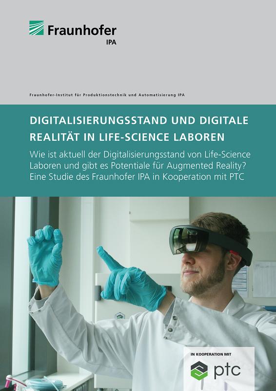 Titelseite der Studie »Digitalisierungsstand und digitale Realität in Life-Science Laboren. Wie ist aktuell der Digitalisierungsstand von Life-Science Laboren und gibt es Potentiale für Augmented Reality?«