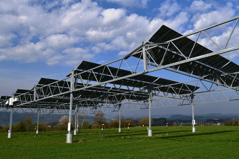 Agri-PV-Pilotanlage in Heggelbach. 