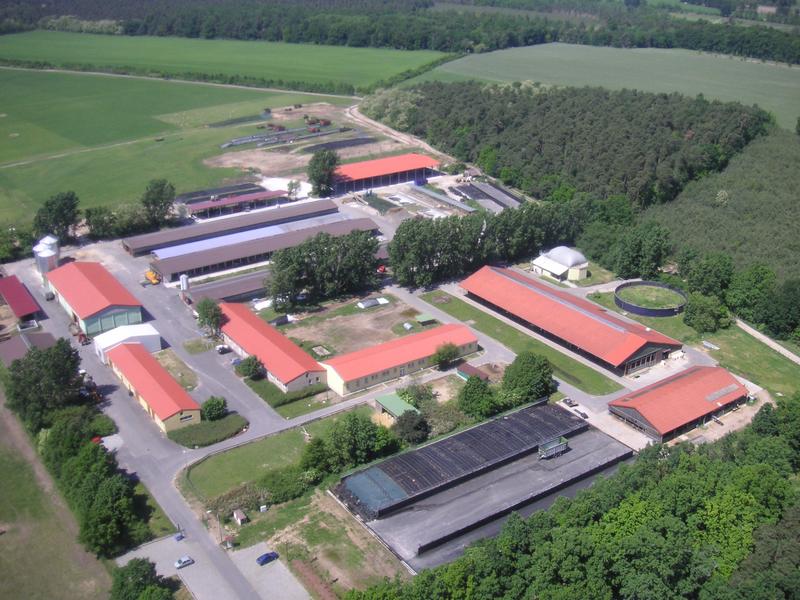 Luftaufnahme der Lehr- und Versuchsanstalt für Tierzucht und Tierhaltung e.V. in Groß Kreutz, Brandenburg (2007)