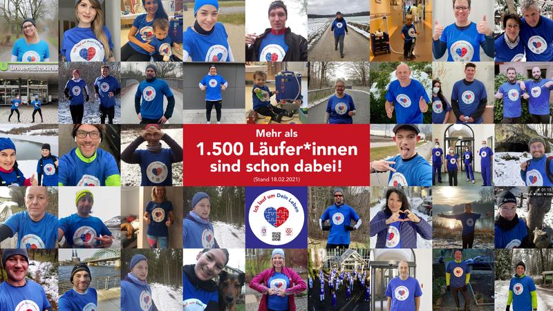 Großer Erfolg für den Spendenlauf "Ich lauf um Dein Leben" für Kinder-Herztransplantationen