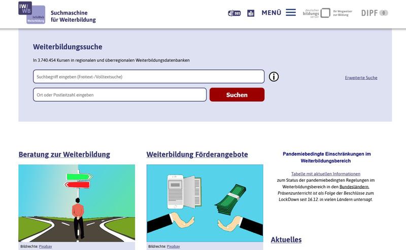 Das InfoWeb Weiterbildung (IWWB)