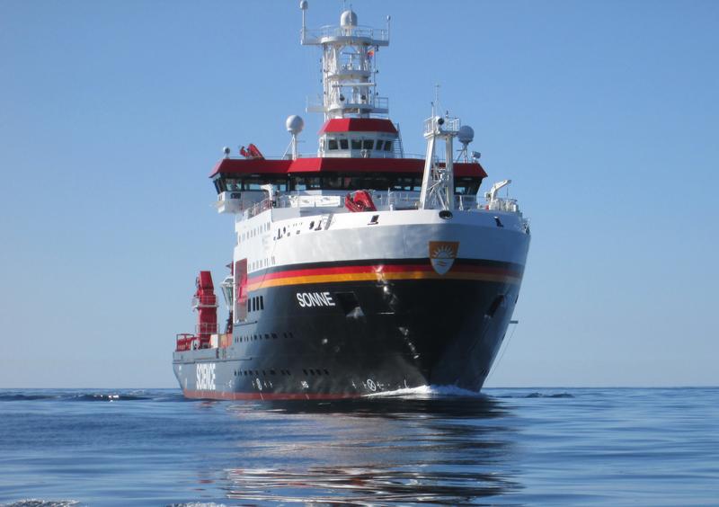 Das Forschungsschiff SONNE wurde 2014 in Dienst gestellt. Es kann von allen marinen Forschungsdisziplinen als Forschungsplattform genutzt werden.