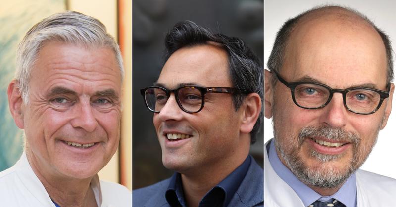 Professoren Janssens, Karagiannidis und Salzberger