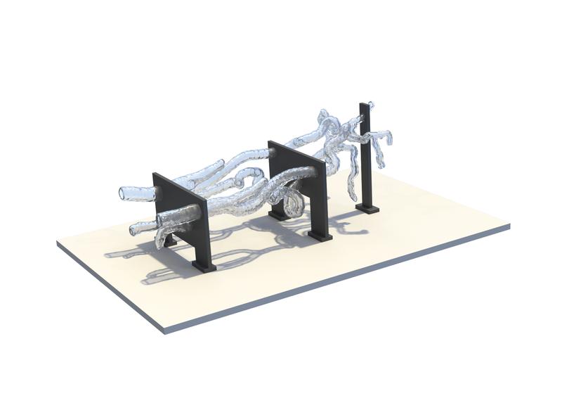 3D-Modell des Gefäßphantoms 