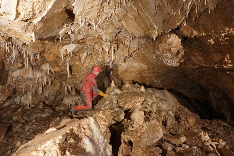 In the Obir caves in Carinthia, Austria, the team found mineral deposits that indicate heavy snowfall during the peak of the last ice age.  
