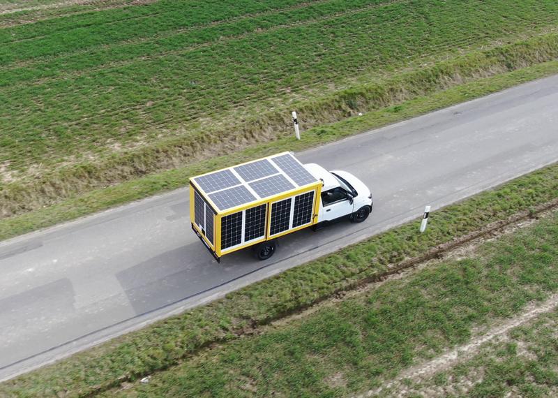 Driving on Sunshine – VIPV prototype on the road in the Weser uplands near Hamelin
