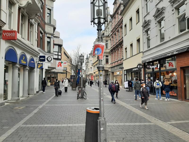 Die Bonner Innenstadt – fast ohne Menschen. 