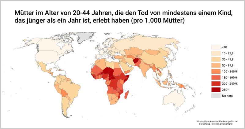 Anteil der Mütter weltweit