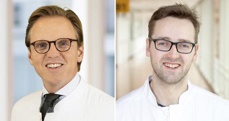 v.l. Karl-Ludwig-Neuhaus-Forschungspreis für Prof. Dr. Andreas Schuster und Priv.-Doz. Dr. Sören Backhaus, beide Klinik für Kardiologie und Pneumologie der Universitätsmedizin Göttingen. 