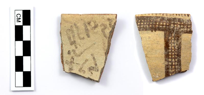 Frühalphabetische Inschrift auf einer zyprischen Scherbe.