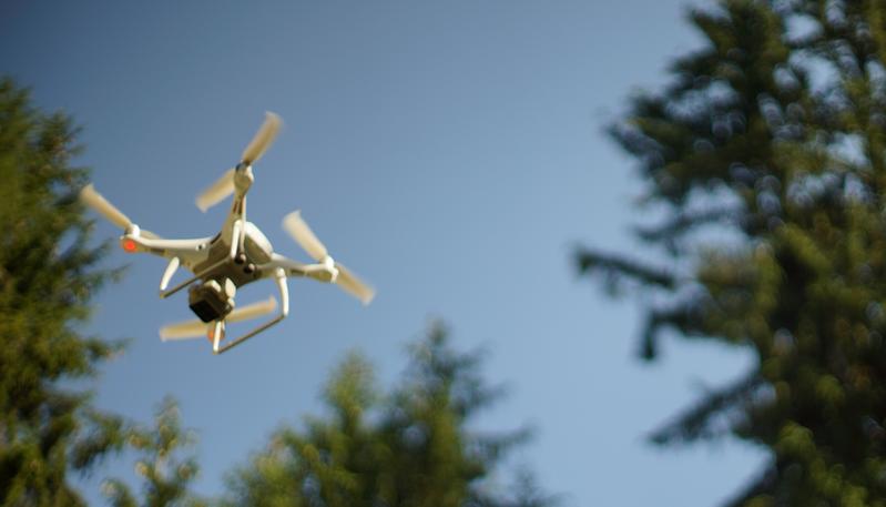 Einsatz einer Drohne in der forstlichen Forschung