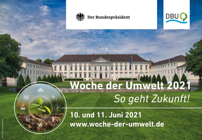 Gemeinsamer Einsatz für eine nachhaltige, lebenswerte Zukunft: Der Bundespräsident lädt mit der Deutschen Bundesstiftung Umwelt (DBU) zur Woche der Umwelt am 10. & 11. Juni in seinen Berliner Amtssitz ein. 
