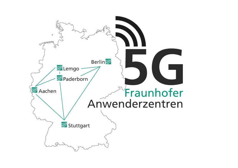 Die Fraunhofer-5G-Anwendungszentren bringen den neuen Mobilfunkstandard standortübergreifend in die industrielle Praxis. 