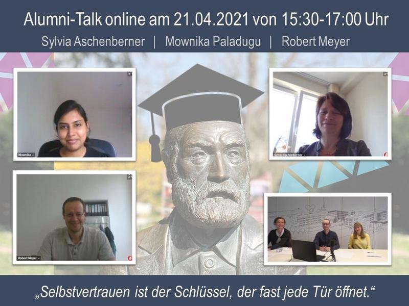 Foto-Collage zum Alumni-Talk