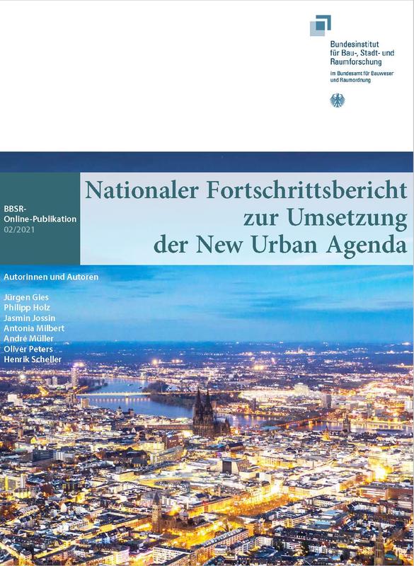 Cover „Nationaler Fortschrittsbericht zur Umsetzung der New Urban Agenda"