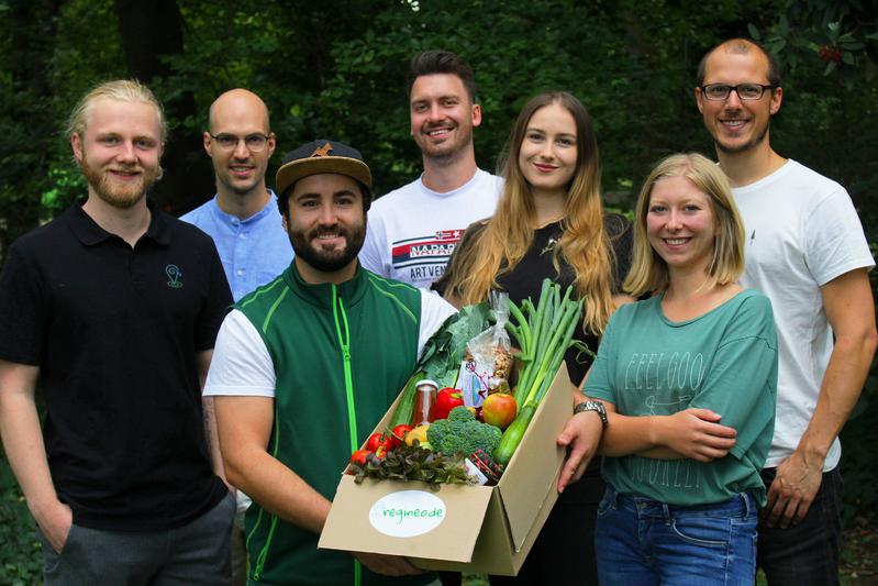 Das Start-up-Team „regineo“ bietet einen Online-Marktplatz für regionale Lebensmittel. 