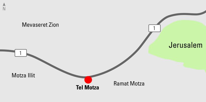 Das Grabungsareal Tel Motza liegt an der Schnellstraße zwischen Jerusalem und Tel Aviv.