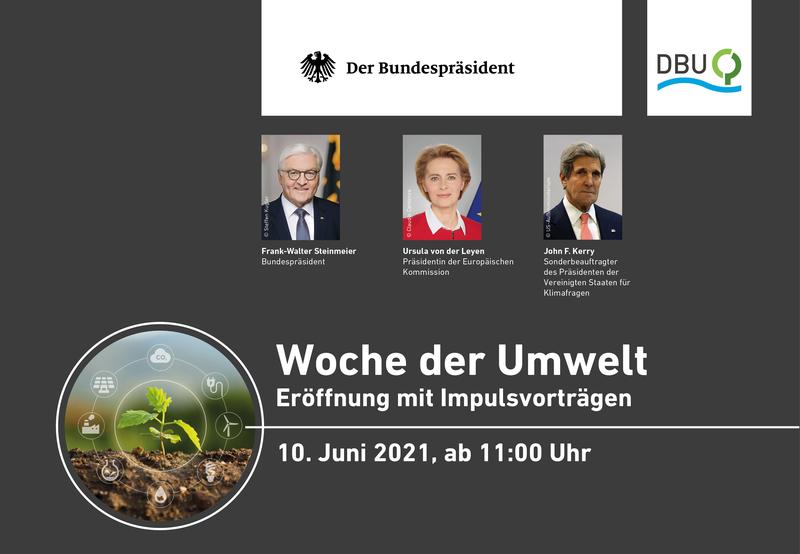 Globale Aufgabe Klima- und Umweltschutz: EU-Kommissionspräsidentin Ursula von der Leyen und der US-Sonderbeauftragte für Klimaschutz und frühere US-Außenminister John Kerry nehmen an der Woche der Umwelt teil.