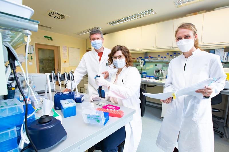 Professor Prinz, Dr. Fichtner und Professorin Ravens im MHH-Institut für Immunologie. 