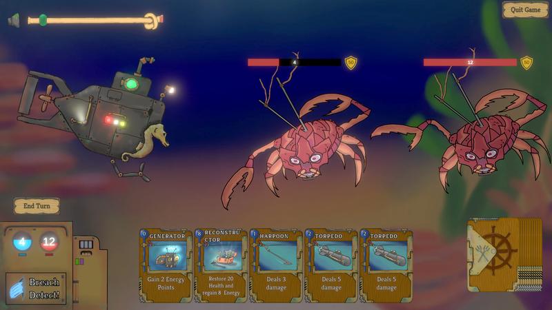 Screenshot des entwickelten Spiels "Hadal Depth"