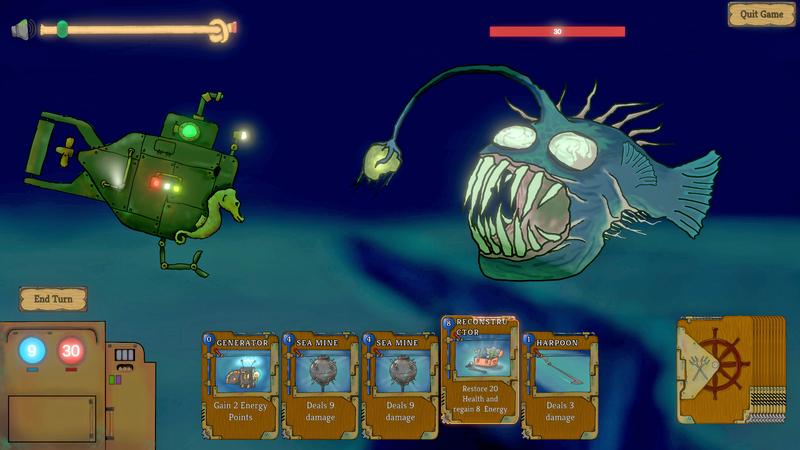 Screenshot des entwickelten Spiels "Hadal Depth"