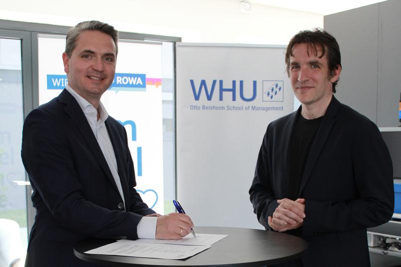 Die neue Partnerschaft zwischen dem WHU Entrepreneurship Center und BD Rowa wurde nun unterzeichnet