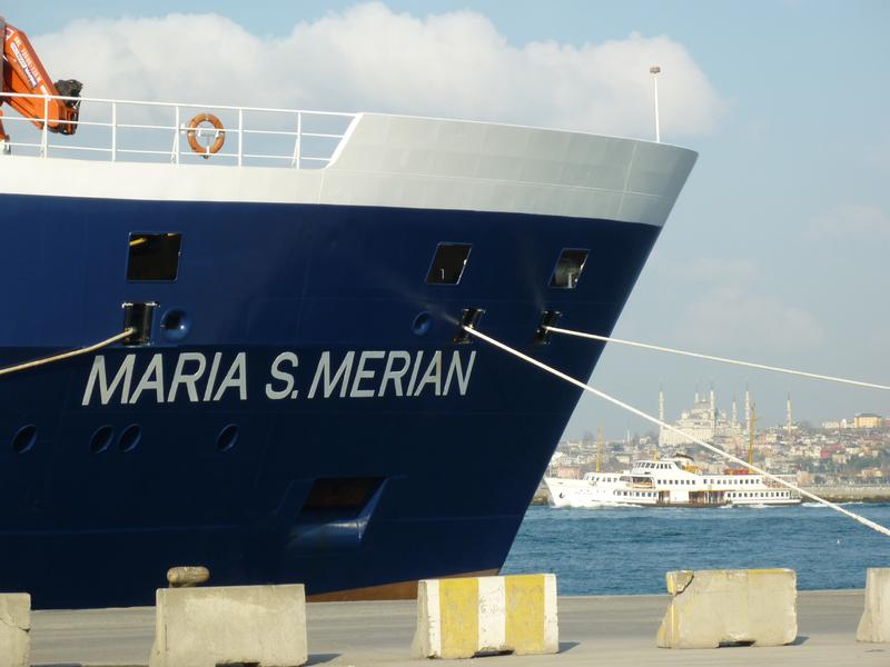 Die Expedition MSM15-1 des Forschungsschiffs Maria S. Merian begann in Istanbul. 