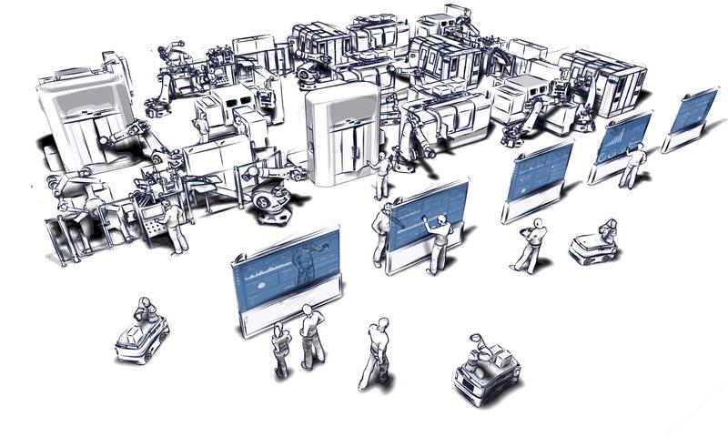 Im Exzellenzcluster »Internet of Production« arbeiten die Wissenschaftler*innen u.a. an cloudbasierten Steuerungssystemen für die Fertigung der Zukunft.