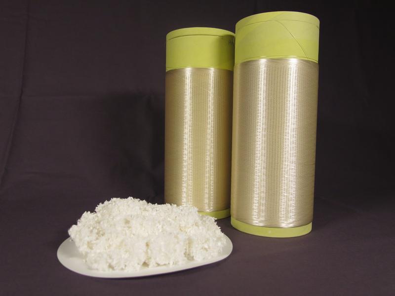 Pulp from hemp and bobbins with hemp based Cellulose filaments from HighPerCell®-technology 