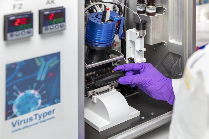 Based on the proven MCR microarray analysis platform of the Munich-based GWK Präzisionstechnik GmbH scientists at the Technical University of Munich have developed a new microarray-based rapid test for SARS-CoV-2 antibodies.